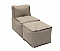 MODULTEX textile modular lounger (cappuccino)