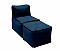 MODULTEX textile modular lounger (dark blue)