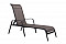 Garden metal deck chair ISLA (black)