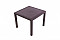 Artificial rattan garden table MANHATTAN 95x95 cm (brown)