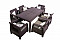 Garden rattan set CORFU LOUNGE SET II. 1+6 brown