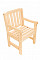 Solid pine garden chair LONDON (32 mm)