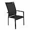 Fixed aluminum armchair EXPERT (anthracite)