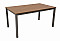 Garden rattan table CALVIN 150x90 cm (brown)