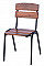 Wooden garden stackable chair LIMA