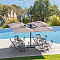 Parasol set QUATRO 2x2 m (anthracite)