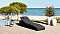 Folding rattan lounger BOLOGNA incl. cushion