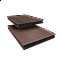 Deck board Deceuninck TWINSON Character Massive solid 9360, hazelnut 503