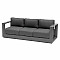 Aluminum 3-seater bench MADRID (anthracite)