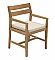 Fixed garden chair WINSTON (teak)