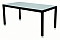 Garden rattan table NAPOLI 160x80 cm (black)