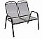 Metal bench GRAY (black)