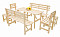 Massive wooden garden set made of pine 1+6 wood 22 mm