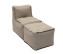 MODULTEX textile modular lounger (cappuccino) - cappuccino