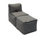 MODULTEX textile modular lounger (grey-brown) - grey-brown