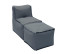 MODULTEX textile modular lounger (grey) - grey