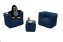 Textile children&#039;s modular set MODULTEX KIDS for 2 people (dark blue) - tmavě modrá