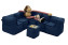 Textile children&#039;s modular set MODULTEX KIDS for 6 people (dark blue) - tmavě modrá