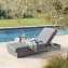 Aluminum lounger MADRID (anthracite)