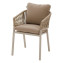 Aluminum dining chair COLUMBIA (beige) - beige