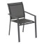 Aluminum armchair with fabric ZEUS (anthracite) - Anthracite