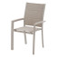 Aluminum armchair with fabric VERMONT (beige) - beige