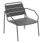 Aluminum relaxation chair RUBBY (anthracite) - anthracite