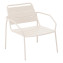 Aluminum relaxation chair RUBBY (ivory) - slonová kost