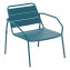 Aluminum relaxation chair RUBBY (turquoise) - tyrkysová