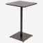 Aluminum bar table RUBBY 65x65 cm (anthracite) - anthracite