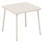 Aluminum side table RUBBY 45x45 cm (ivory) - slonová kost