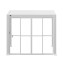 Polycarbonate sliding door for gazebo MEGAN 3.6 m (white)