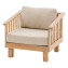 Luxury acacia armchair OHIO