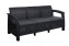 Garden rattan sofa CORFU LOVE SEAT MAX (anthracite) - Anthracite