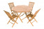 Garden teak set FOXI I. 1+4 (FREE cushions) - teak