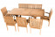 Garden teak set TWIN 1+5+1 - teak