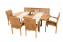 Garden teak set OREGON 1+4+1 - teak