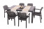 Garden rattan set KARA 1+6 (anthracite) - Anthracite