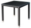 Garden rattan table NAPOLI 80x80 cm (black) - Black