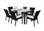 Garden rattan set NAPOLI II. 1+6 (black) - Black