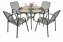 Garden metal set CAMILLA I. 1+4 - anthracite (powder coating)