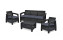 Garden rattan set CORFU LOUNGE MAX anthracite - Anthracite