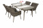 Garden rattan set VICTORIA 1+4 (grey) - Light grey