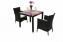 Garden rattan set MODENA I. 1+2 (black) - Black