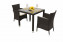 Garden rattan set MODENA I. 1+2 (brown) - Dark brown