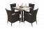 Garden rattan set GINA II. 1+4 (brown) - Dark brown