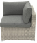 SEVILLA rattan corner unit (grey)