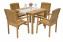 Garden teak set HARMONY QUATRO 1+4 - teak