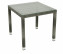 Garden rattan table NAPOLI 80x80 cm (grey) - Dark grey