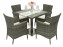 Garden rattan set GINA II. 1+4 (grey) - Light grey